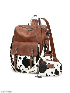 PU Leather Backpack Purse for Women Fashion Work Travel Handbags